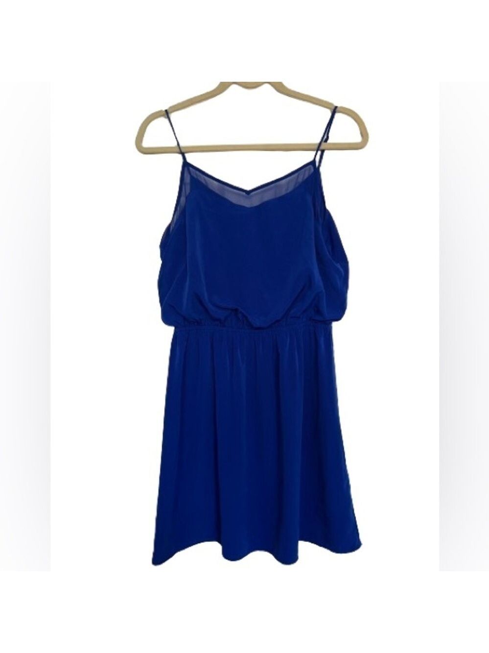 Express Mesh Insert Fit and Flare Blouson Summer Dress. Size S